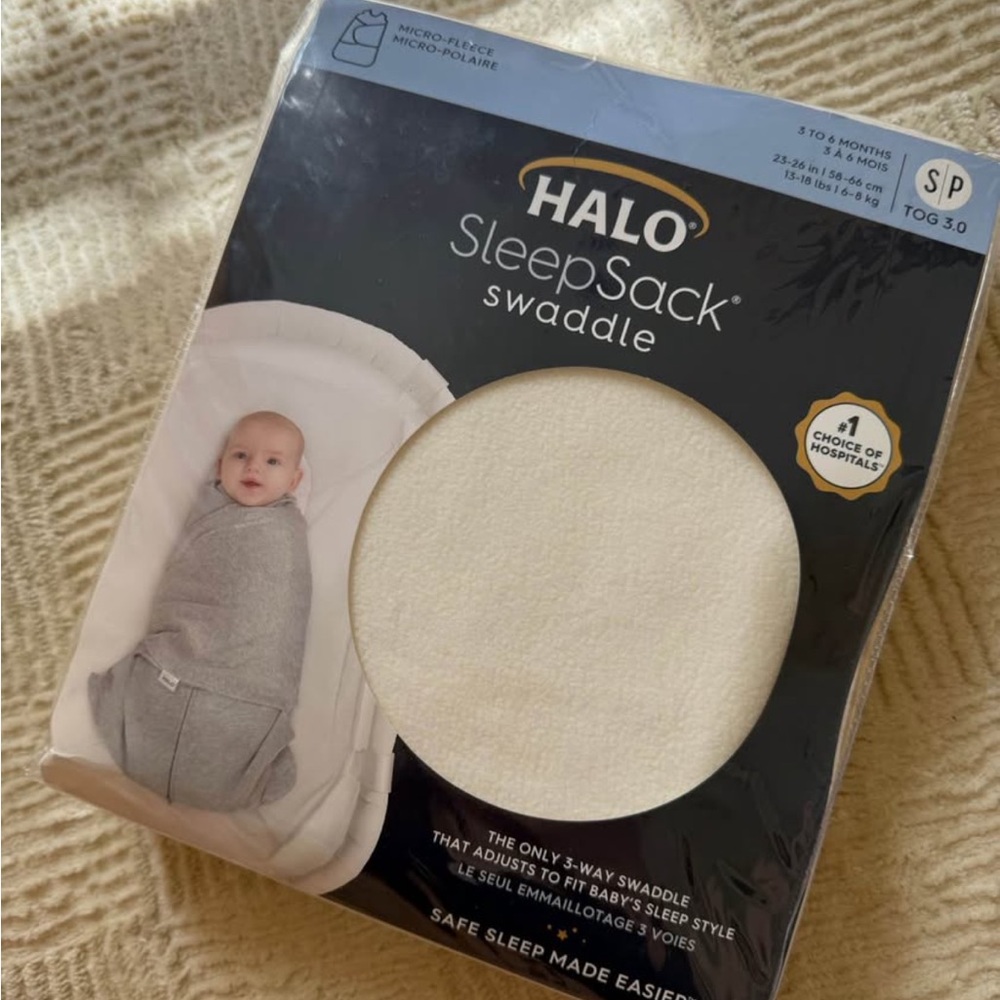 Halo SleepSack Swaddle in Soft White